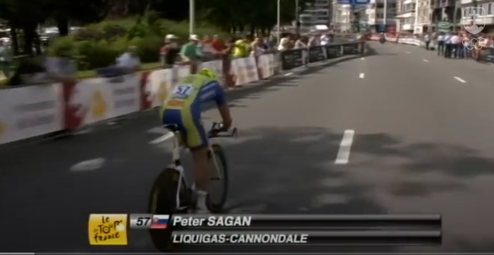 Peter Sagan na Tour de France 2012.