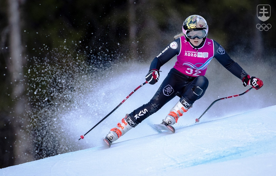 Rebeka Jančová na tohtoročných zimných olympijských hrách mládeže v Lausanne.