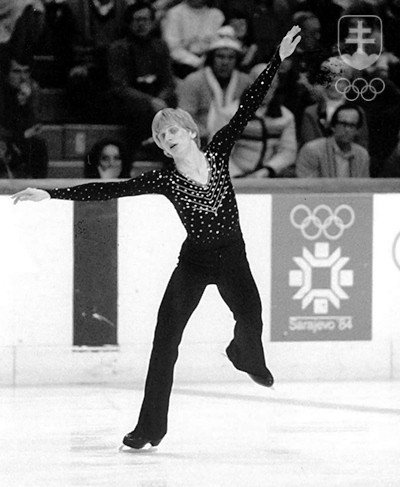 Jozef Sabovčík na zimných olympijských hrách 1984 v Sarajeve, kde získal bronz.