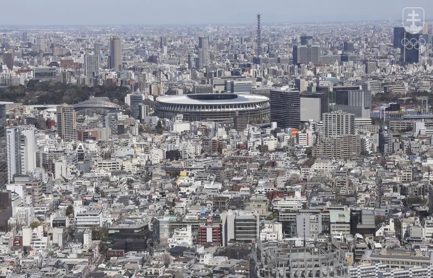 Národný štadión sa stal novou dominantou jednej časti Tokia.