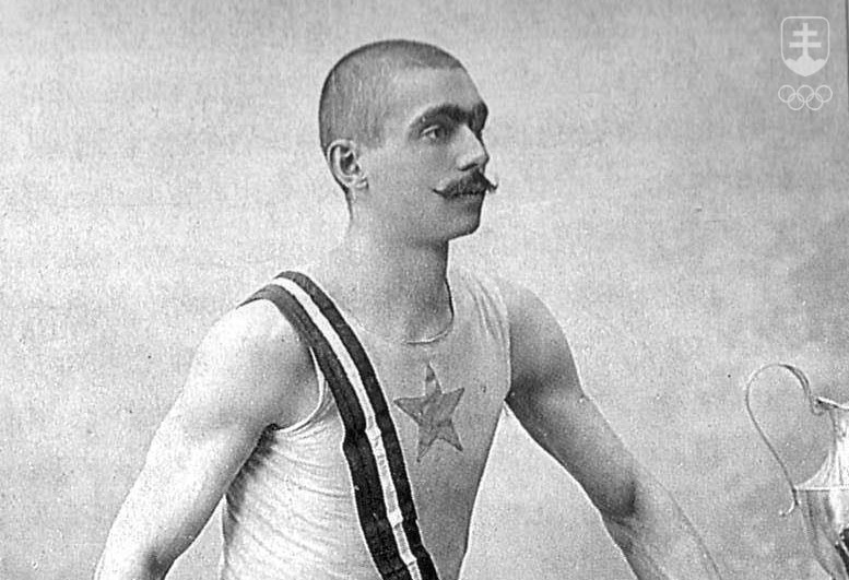 Historicky prvý olympionik slovenského pôvodu Alojz Sokol, na OH 1896 v Aténach tretí v behu na 100 m.