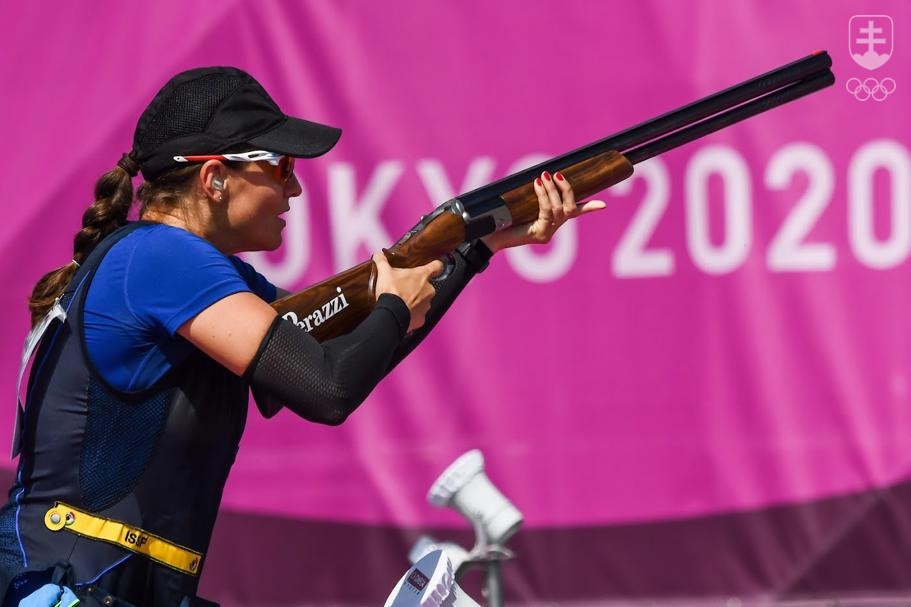 Danka Barteková na tokijskej olympijskej strelnici v Asake.