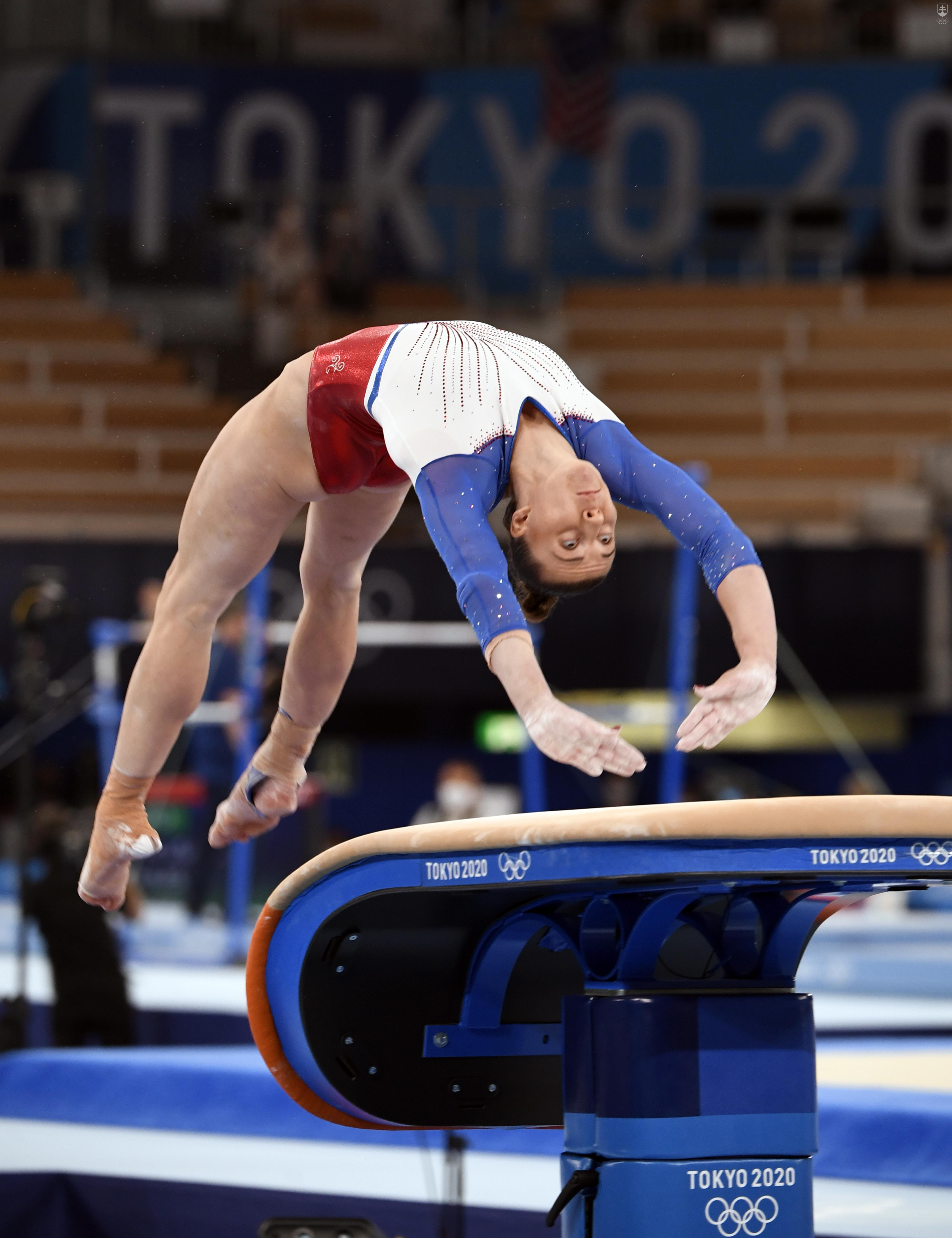 Barbora Mokošová je s olympijským preskokom spokojná. 