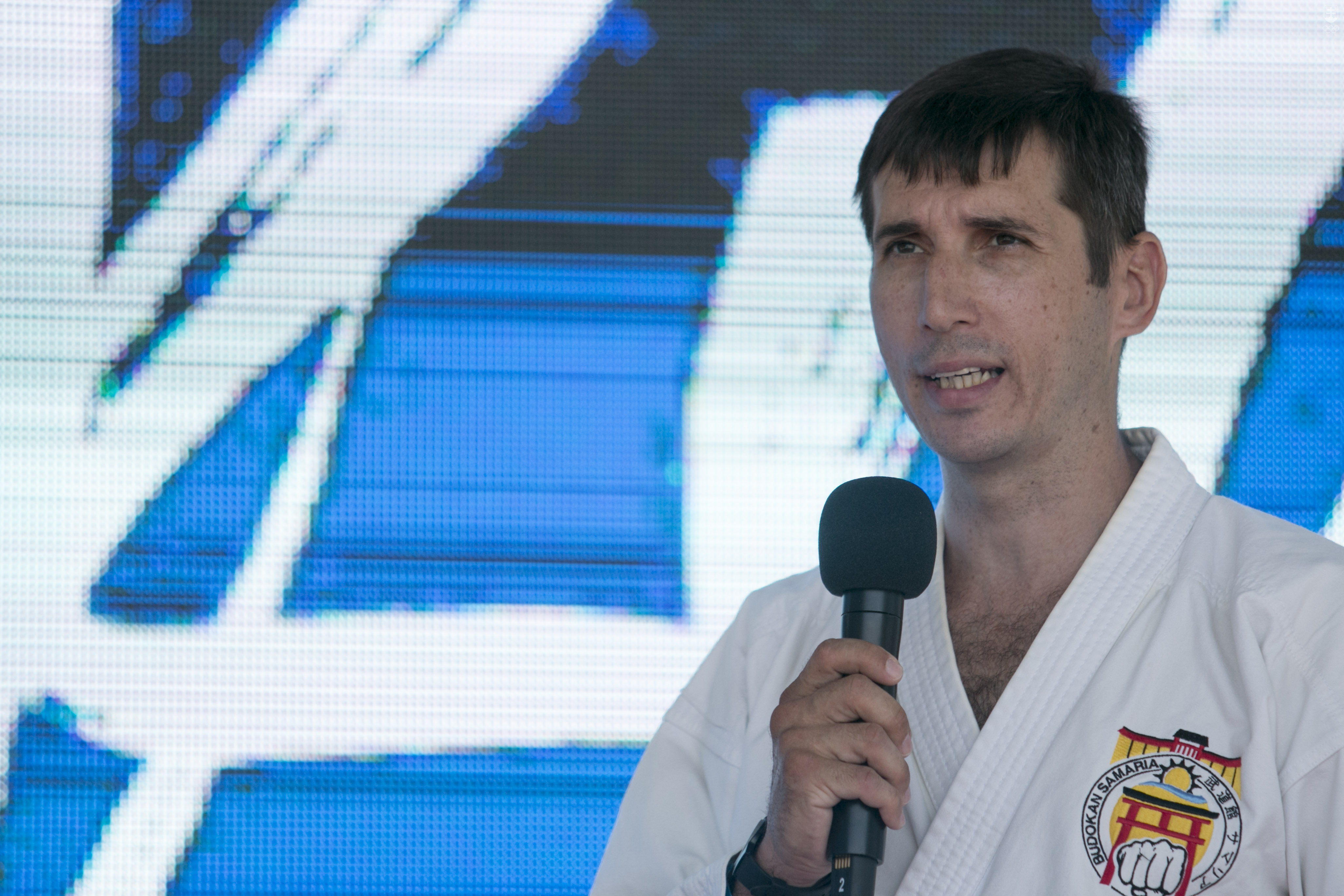 Na snímke predseda klubu karate Budokan Samaria v Šamoríne Ladislav Varga