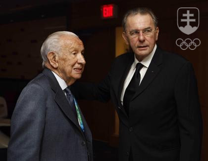 Jacques Rogge spolu so svojím predchodcom vo funkcii prezidenta MOV Juanom Antoniom Samaranchom.