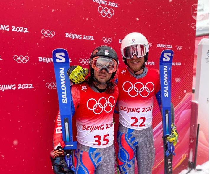 Andreas a Adam Žampovci po druhom kole obrovského slalomu. Bratia ostali pri sebe aj na výsledkovej listine.