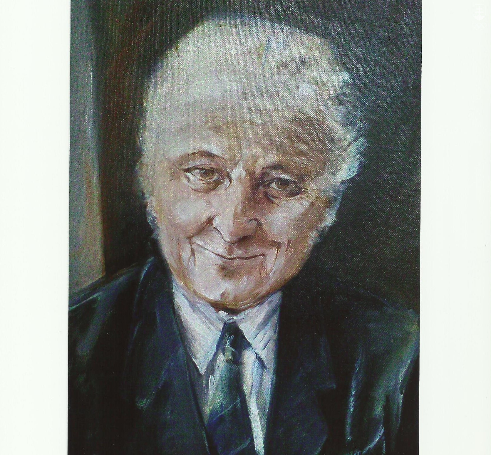 Rudolf Jurčák na portréte od akademickej maliarky S. Herényiovej.