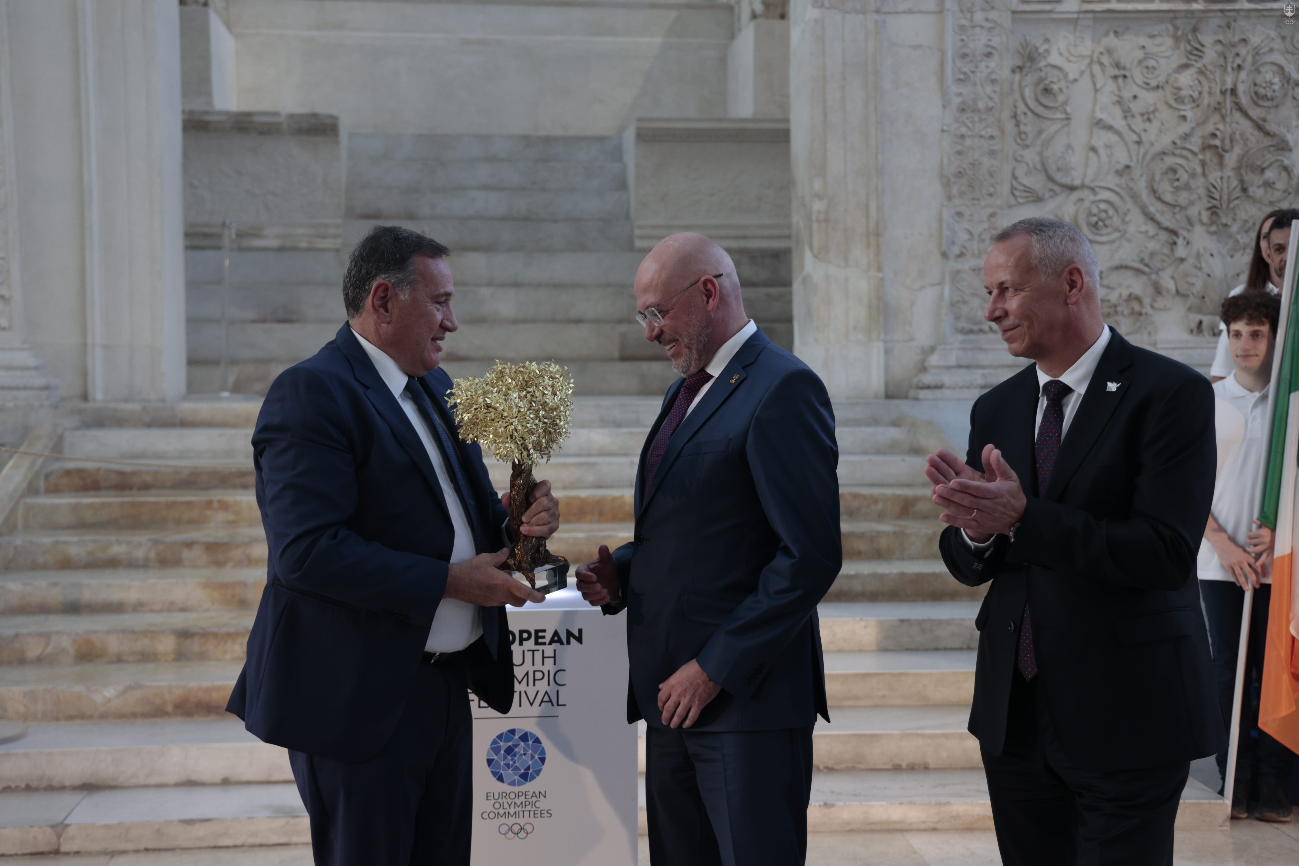 Slávnosť vyslania Ohňa mieru pre EYOF 2022 Banská Bystrica
