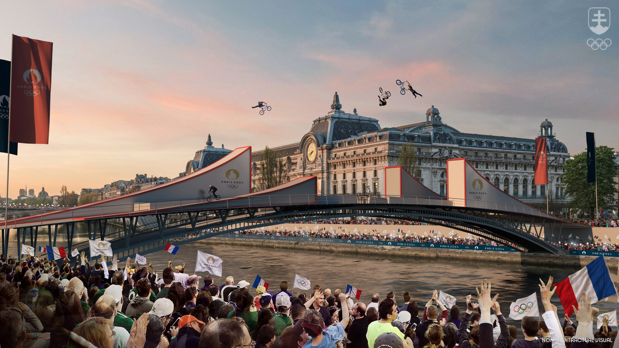 Parížska invencia vybrala za miesto na predvádzanie kúskov v BMX freestyle most nad riekou...