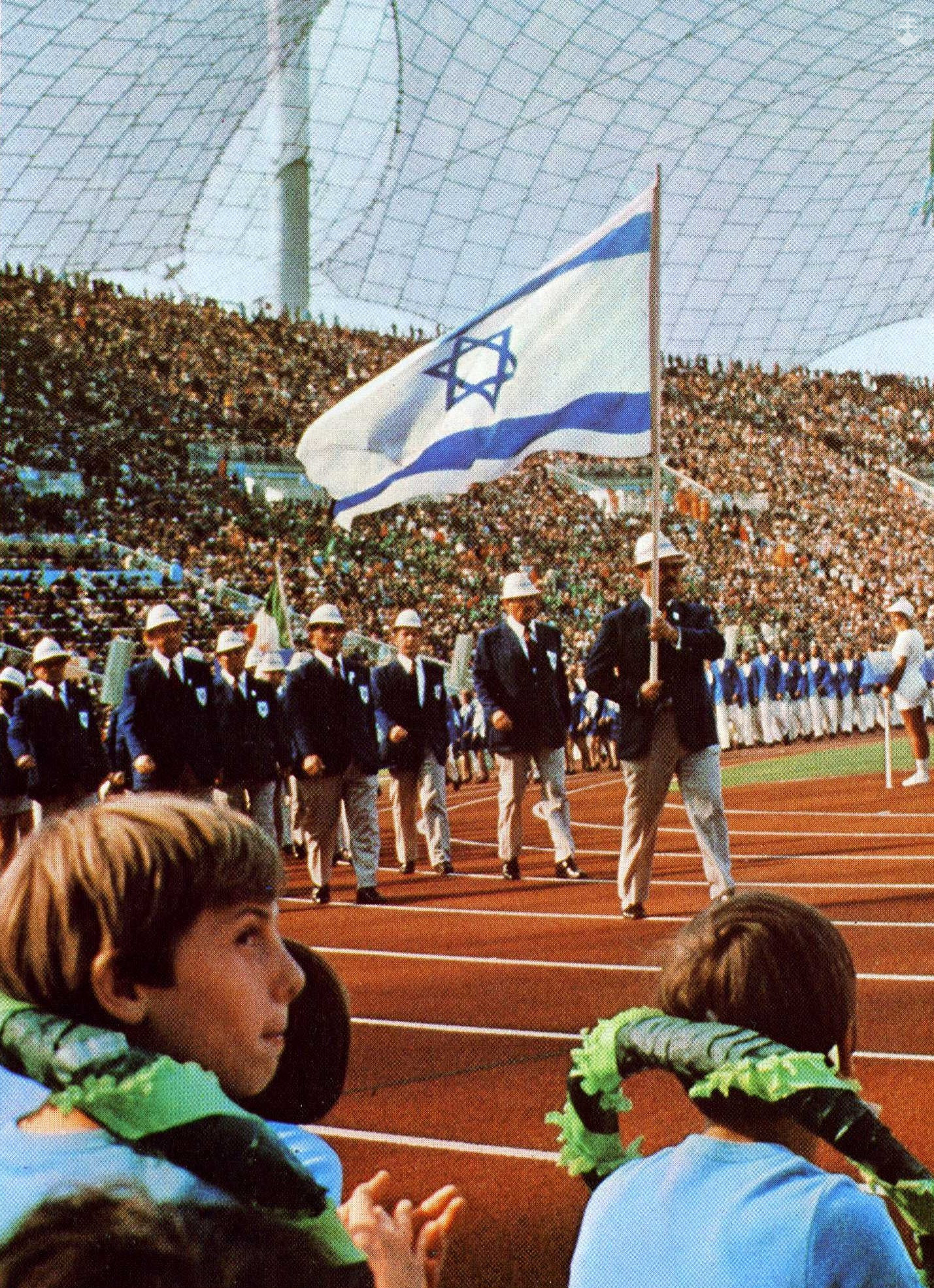 Nástup izraelskej výpravy na slávnostnom otvorení OH 1972.