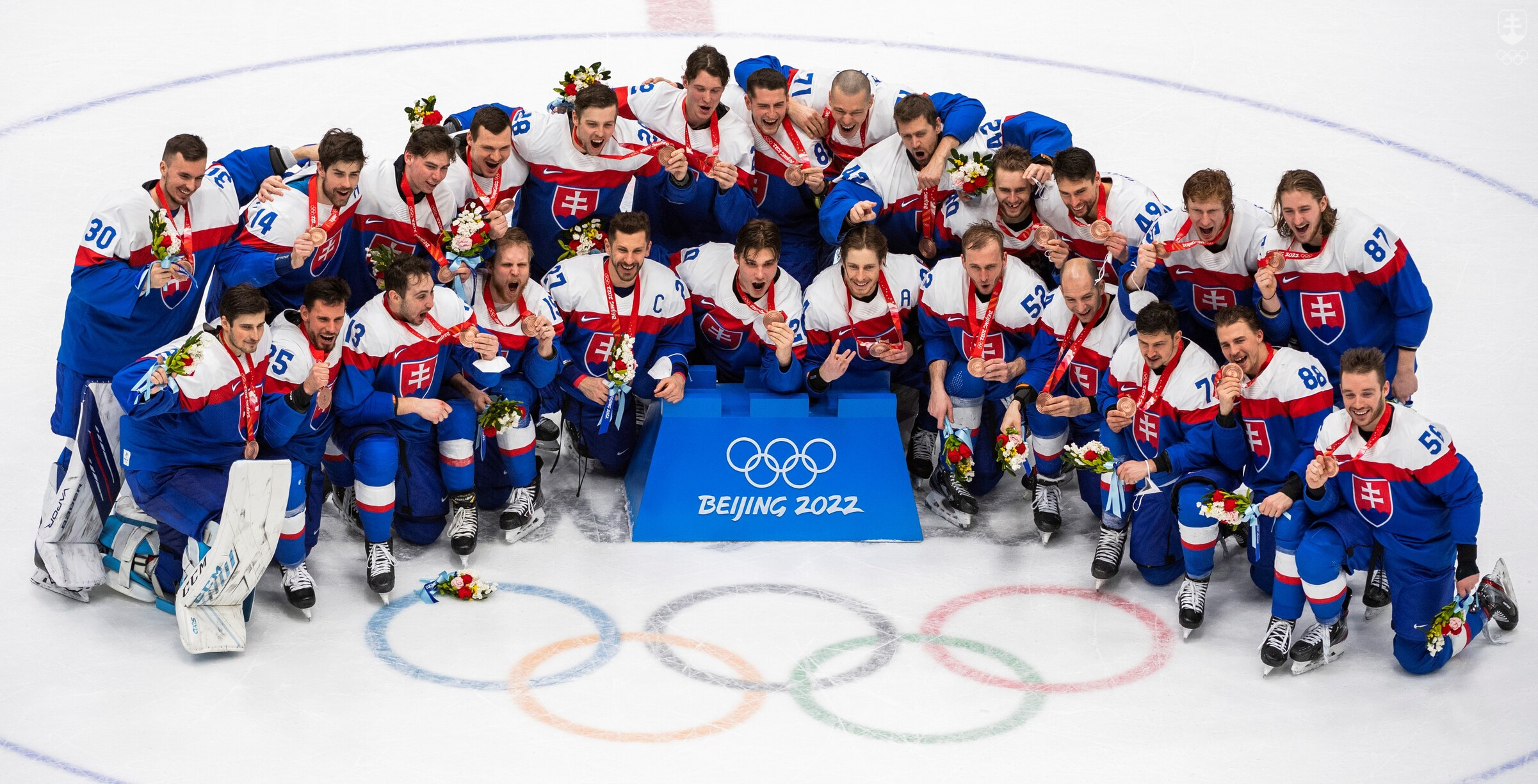 Slovenská bronzová olympijská radosť v Pekingu 2022.