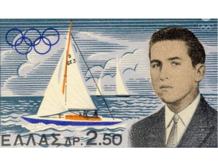 Podoba poštovej známky, ktorú na počesť zlatej olympijskej medaily korunného princa Konštantína na OH 1960 v Ríme vydala grécka pošta.