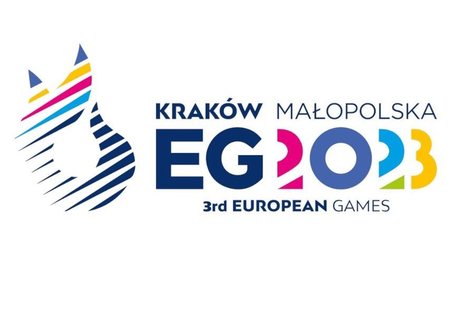 Logo Európskych hier 2023 v Krakove-Malopoľsku.