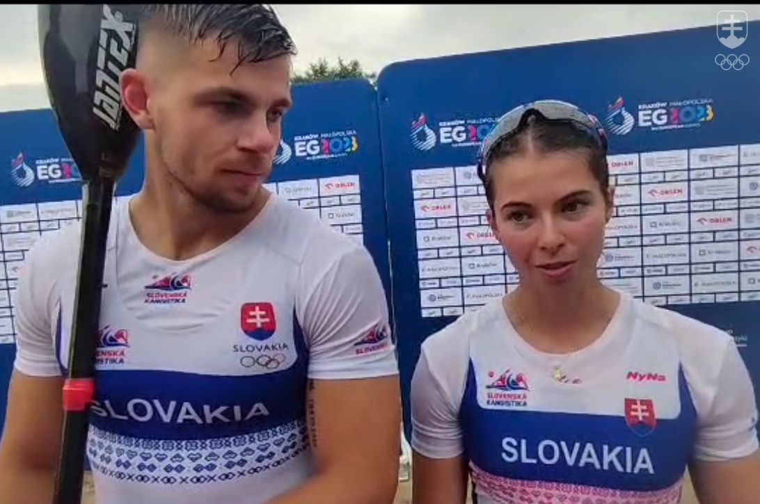 Denis Myšák a Bianka Sidová po semifinále.
