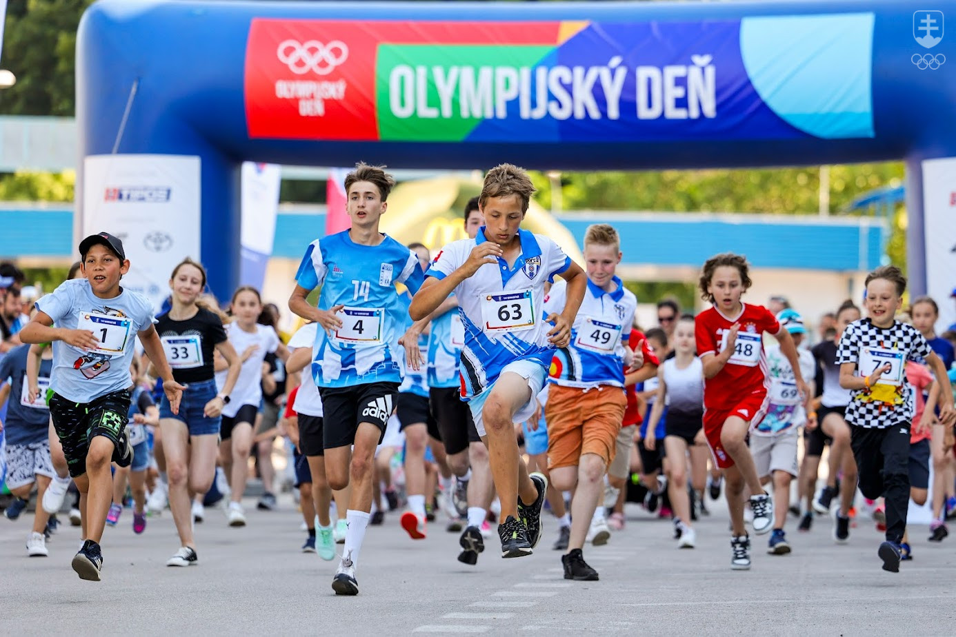 Súčasťou osláv Olympijského dňa sú aj populárne bežecké podujatia.  