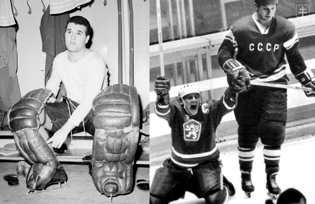 Dvojica našich veľkých hokejových osobností - brankár Vladimír Dzurilla mal v zbierke striebro a dva bronzy, Jozef Golonka bol s ním v bronzovom tíme na ZOH 1964 v Innsbrucku a v striebornom na ZOH 1968 v Grenobli, kde bol kapitánom družstva ČSSR.