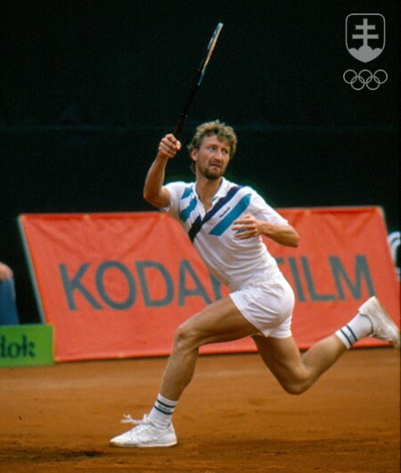 Miloslav Mečíř na Čedok Open v Prahe v roku 1987.